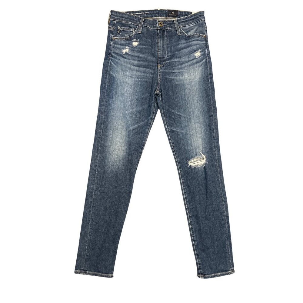 AG Womens Distressed Stevie Ankle Jeans Size 28 Edgy Modern Street‎ Style